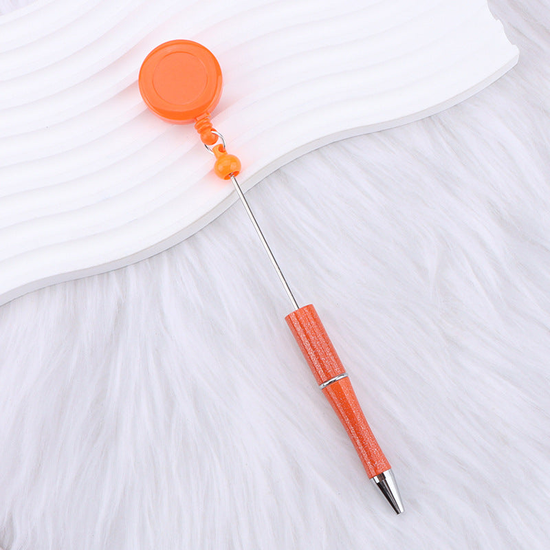 heavy-duty-id-badge-holder-clip-with-customizable-beaded-pen-shaft
