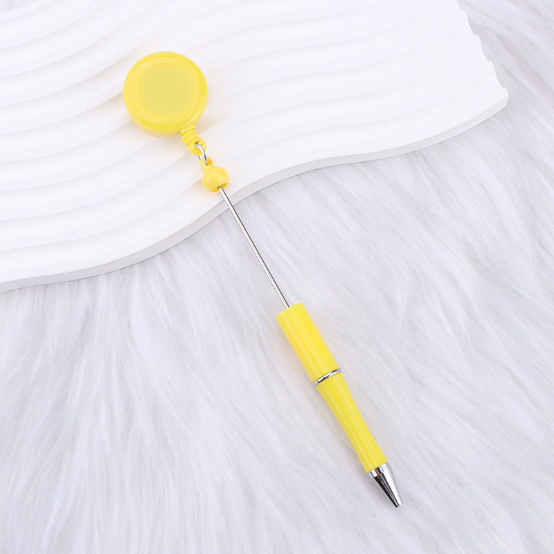 heavy-duty-id-badge-holder-clip-with-customizable-beaded-pen-shaft
