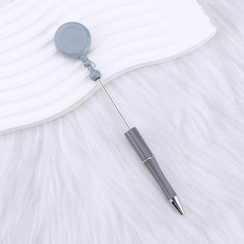 heavy-duty-id-badge-holder-clip-with-customizable-beaded-pen-shaft