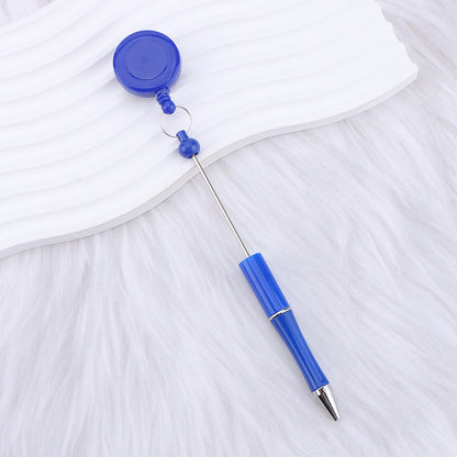 heavy-duty-id-badge-holder-clip-with-customizable-beaded-pen-shaft