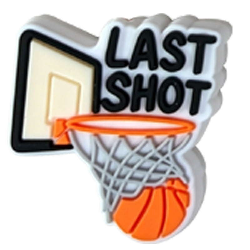 Basketball Silicone Focal Beads, Cute Sports Slang Spacer Beads for DIY Jewelry Making, Beadable Pen Crafts, Keychain Accessories for Basketball Fans