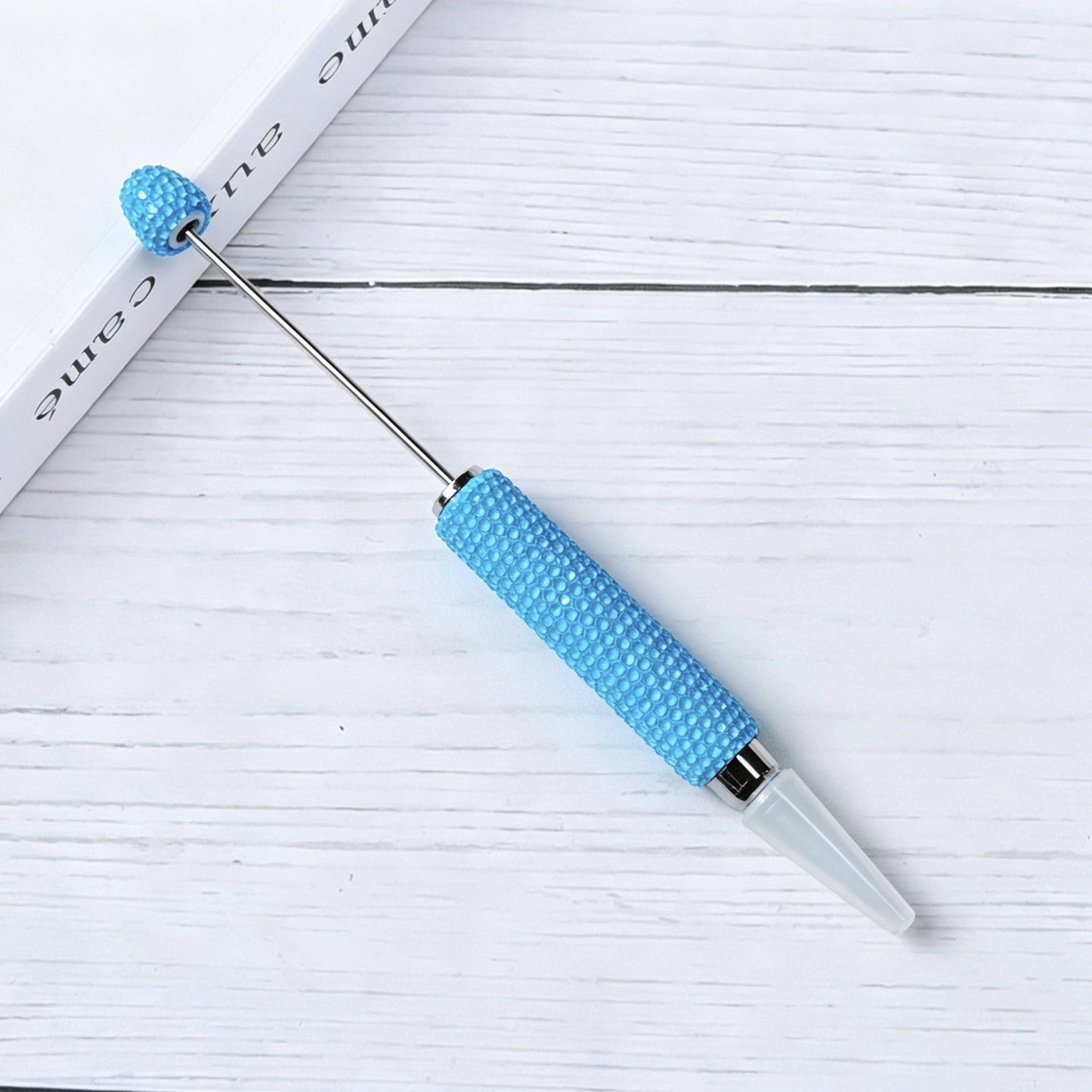 DIY Beadable Diamond Painting Pens Wax Pen Rhinestone Picker Tool, Sparkly Crystal Textured Drill Dotting Pen for Crafts Nail Art (Pens Only)