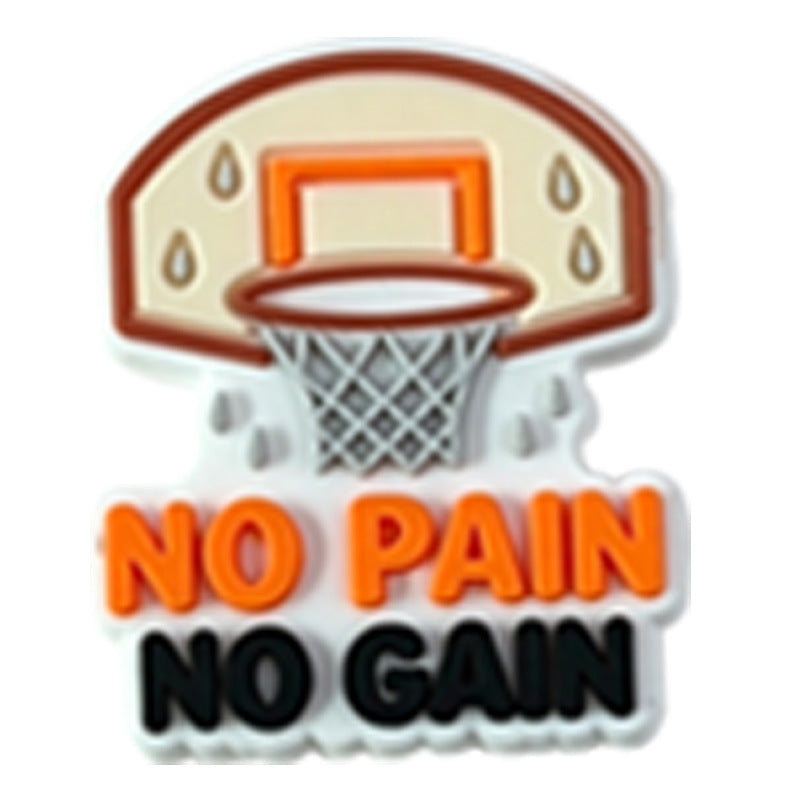 Basketball Silicone Focal Beads, Cute Sports Slang Spacer Beads for DIY Jewelry Making, Beadable Pen Crafts, Keychain Accessories for Basketball Fans