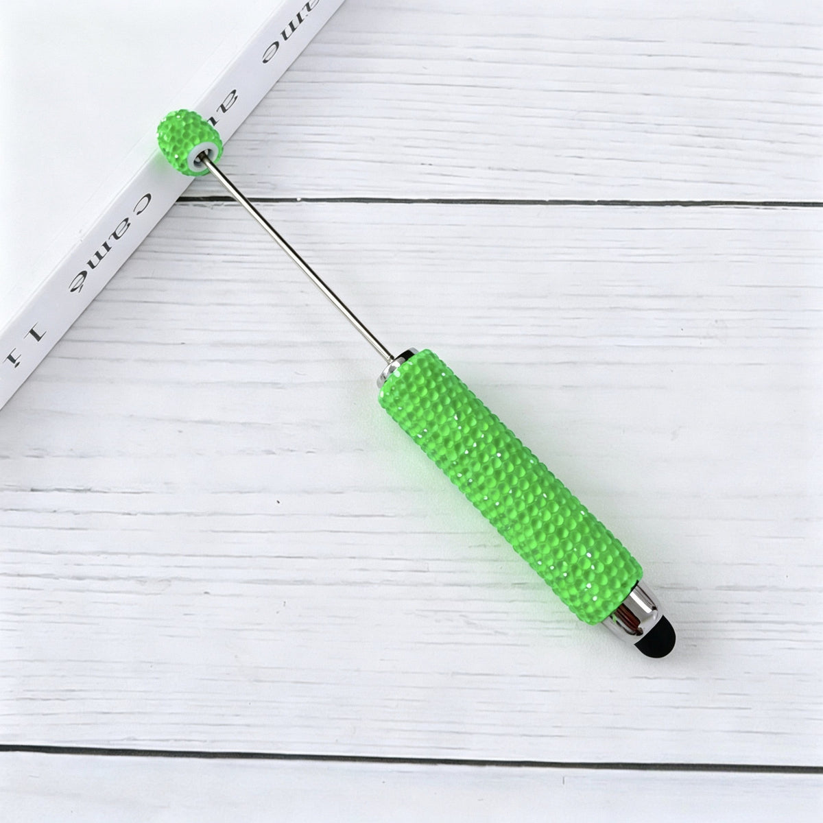 DIY Beadable Stylus Pens Bling Rhinestone Touch Screen Pen, Premium Metal Capacitive Stylus for Tablets and Phones, Creative Craft Gifts