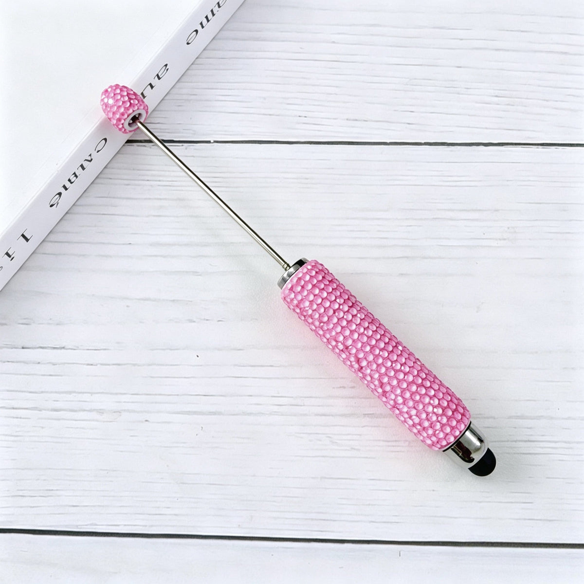 DIY Beadable Stylus Pens Bling Rhinestone Touch Screen Pen, Premium Metal Capacitive Stylus for Tablets and Phones, Creative Craft Gifts