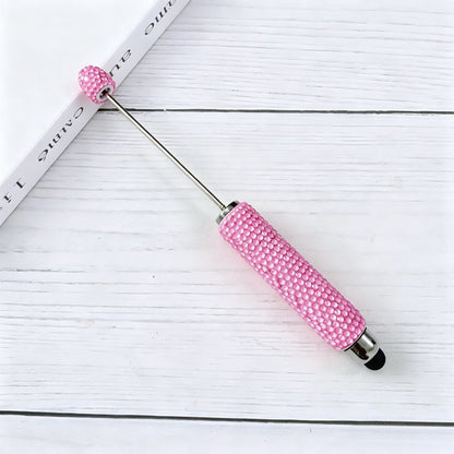 DIY Beadable Stylus Pens Bling Rhinestone Touch Screen Pen, Premium Metal Capacitive Stylus for Tablets and Phones, Creative Craft Gifts