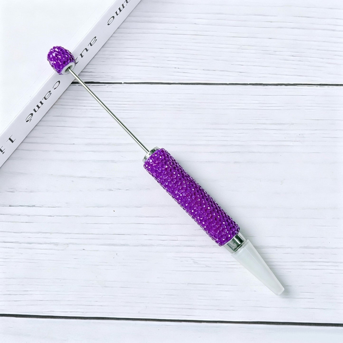 DIY Beadable Diamond Painting Pens Wax Pen Rhinestone Picker Tool, Sparkly Crystal Textured Drill Dotting Pen for Crafts Nail Art (Pens Only)