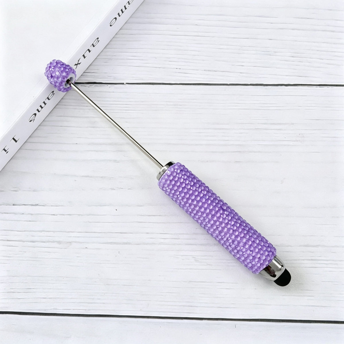 DIY Beadable Stylus Pens Bling Rhinestone Touch Screen Pen, Premium Metal Capacitive Stylus for Tablets and Phones, Creative Craft Gifts