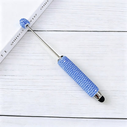 DIY Beadable Stylus Pens Bling Rhinestone Touch Screen Pen, Premium Metal Capacitive Stylus for Tablets and Phones, Creative Craft Gifts