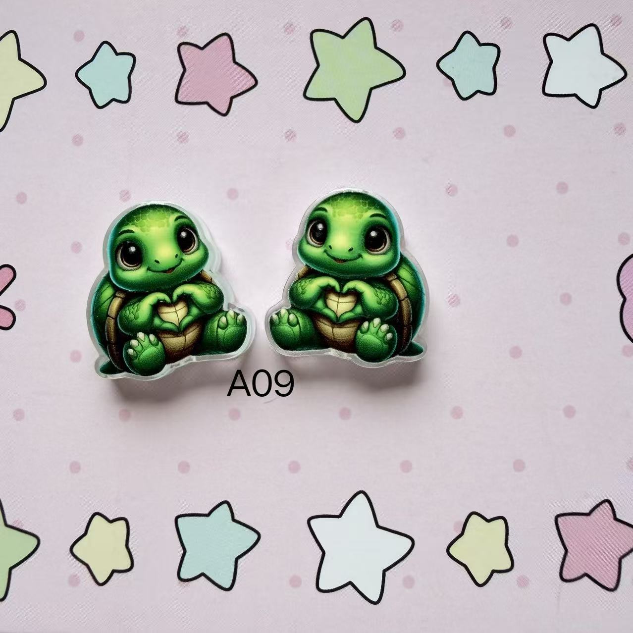 Cartoon Anime Acrylic Beads Cute Staryu Bellsprout Large Hole Focal Beads Funny Chill Pill Spacer Beads for Beadable Pens DIY Keychain Phone Charm Making