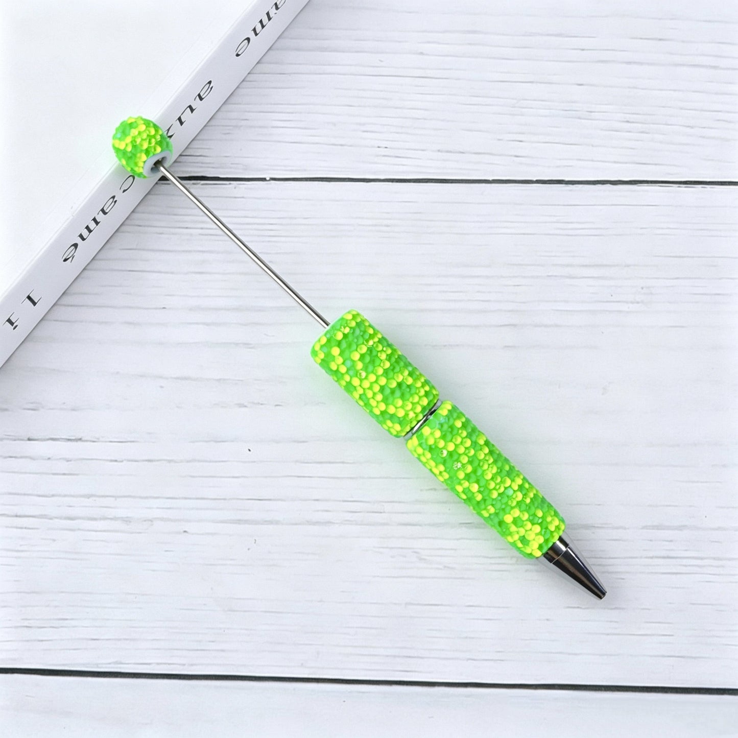 DIY Bling Crystal Beadable Pens - Metal Sparkle Rhinestone Ballpoint Pen, Creative Writing Gift Stationery
