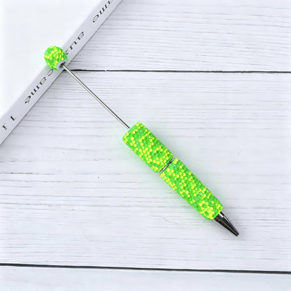 DIY Bling Crystal Beadable Pens - Metal Sparkle Rhinestone Ballpoint Pen, Creative Writing Gift Stationery