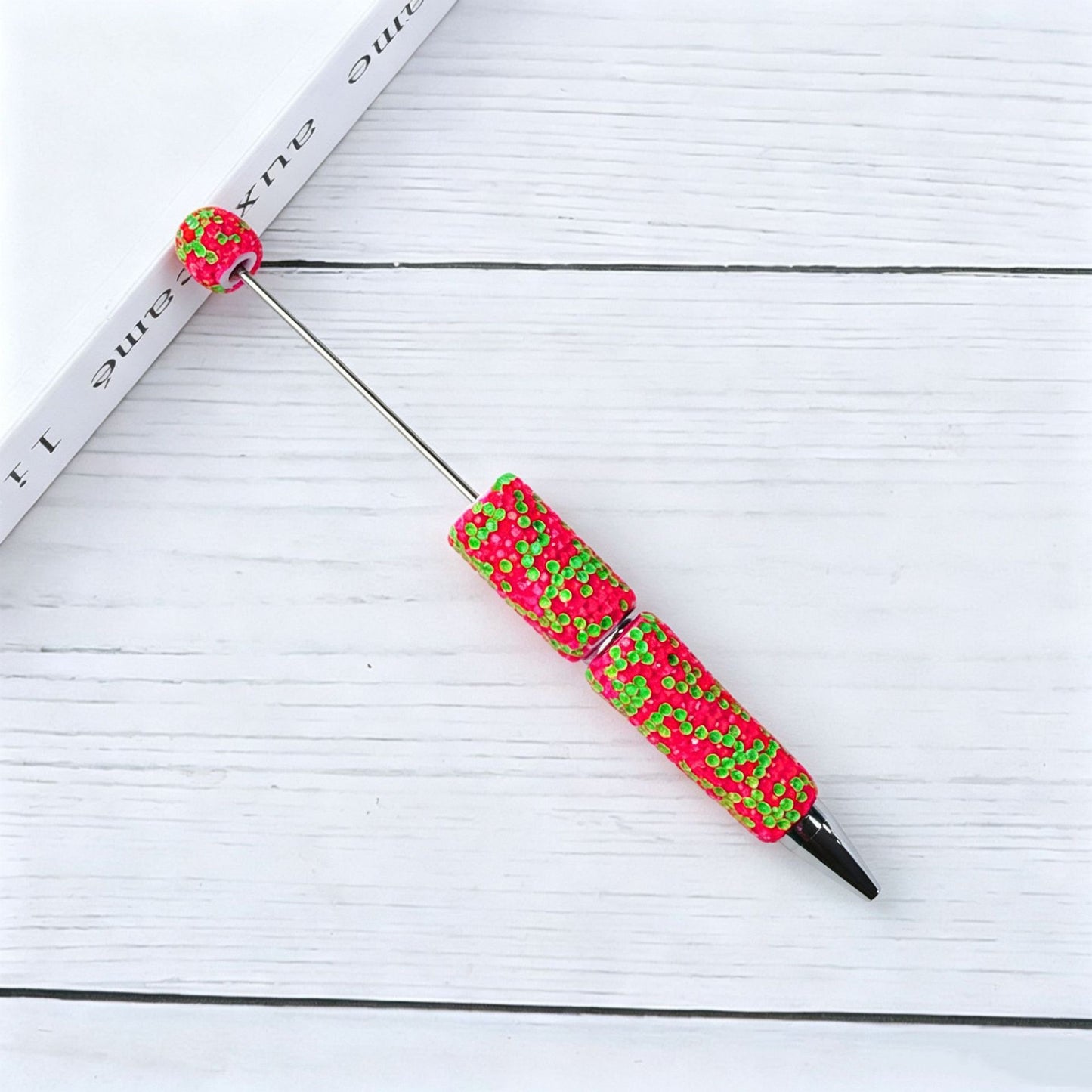 DIY Bling Crystal Beadable Pens - Metal Sparkle Rhinestone Ballpoint Pen, Creative Writing Gift Stationery