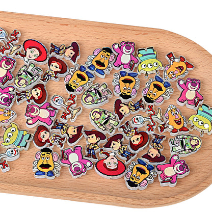 Cartoon Toy Story Acrylic Focal Beads for Beadable Pens, Aurora Buzz Lightyear Lotso Alien Character Beads for Keychain Making, DIY Craft Supplies