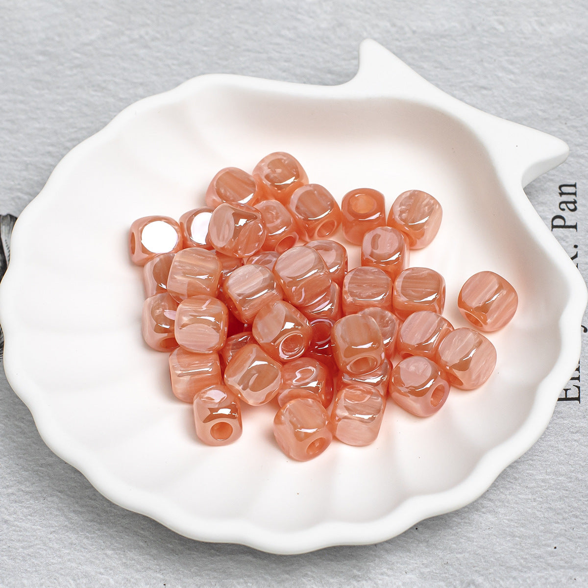 Aurora Iris Acrylic Large Hole Beads, 10/12/14mm Colorful Barrel Spacer Beads with 3/4/5mm Large Hole for DIY Beadable Pens, Keychains, Jewelry Making