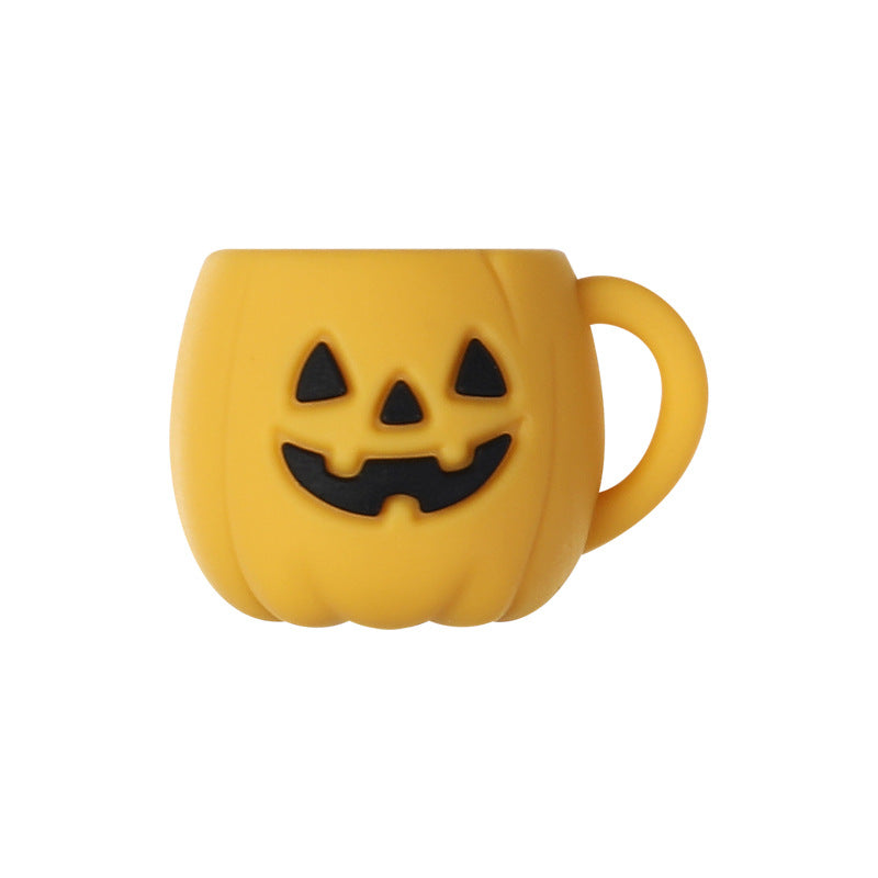 Fall Thanksgiving Silicone Focal Beads for Beadable Pens, Cute Turkey "Blessed" Pumpkin Mug Silicone Beads for Keychain DIY Jewelry Making