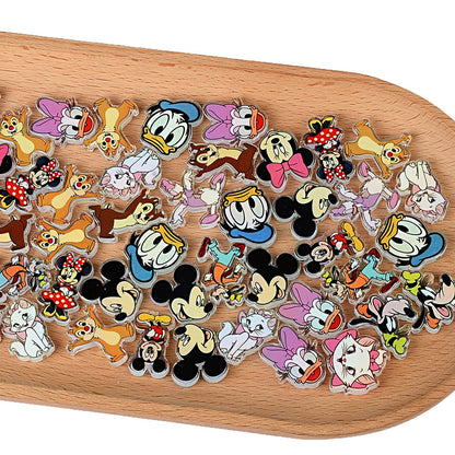 Classic Cartoon Mouse Acrylic Focal Beads for Beadable Pens, Cute Donald Duck Marie Cat Beads Mix, Anime Animal Charms for Keychain DIY Crafts