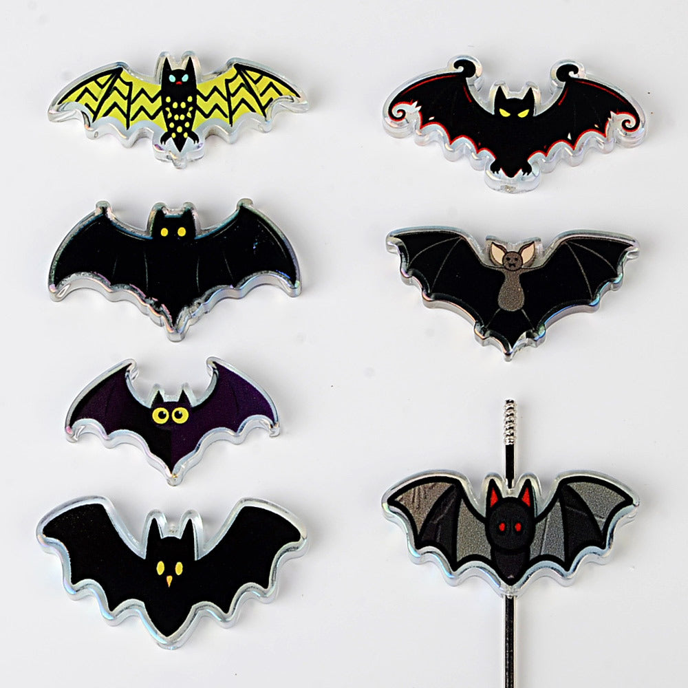 Halloween Bat Focal Bead Assortment | Spooky Acrylic Bat Beads for Beadable Pens, Keychains & DIY Crafts