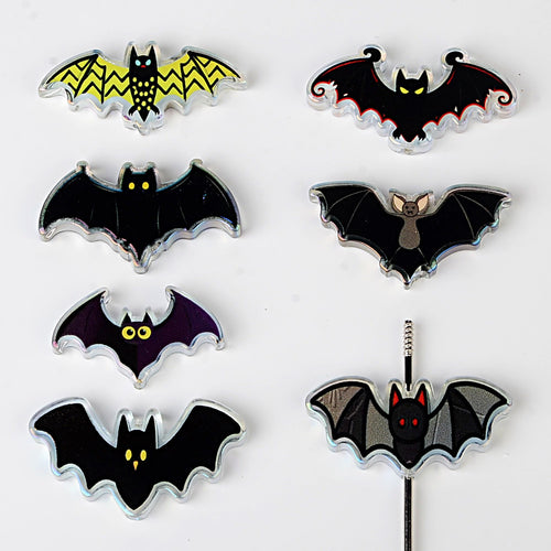Halloween Bat Focal Bead Assortment | Spooky Acrylic Bat Beads for Beadable Pens, Keychains & DIY Crafts