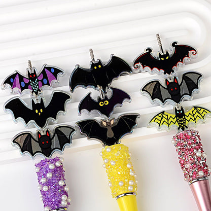 Halloween Bat Focal Bead Assortment | Spooky Acrylic Bat Beads for Beadable Pens, Keychains & DIY Crafts