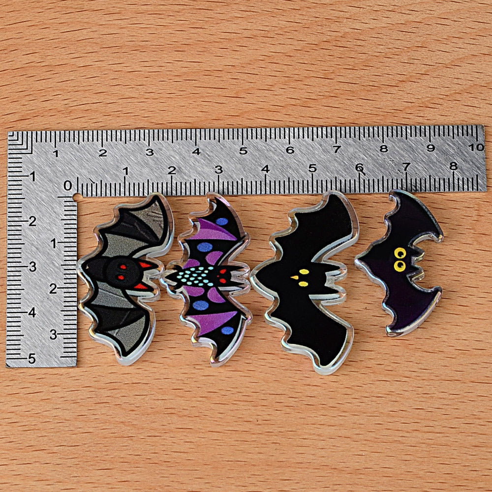Halloween Bat Focal Bead Assortment | Spooky Acrylic Bat Beads for Beadable Pens, Keychains & DIY Crafts