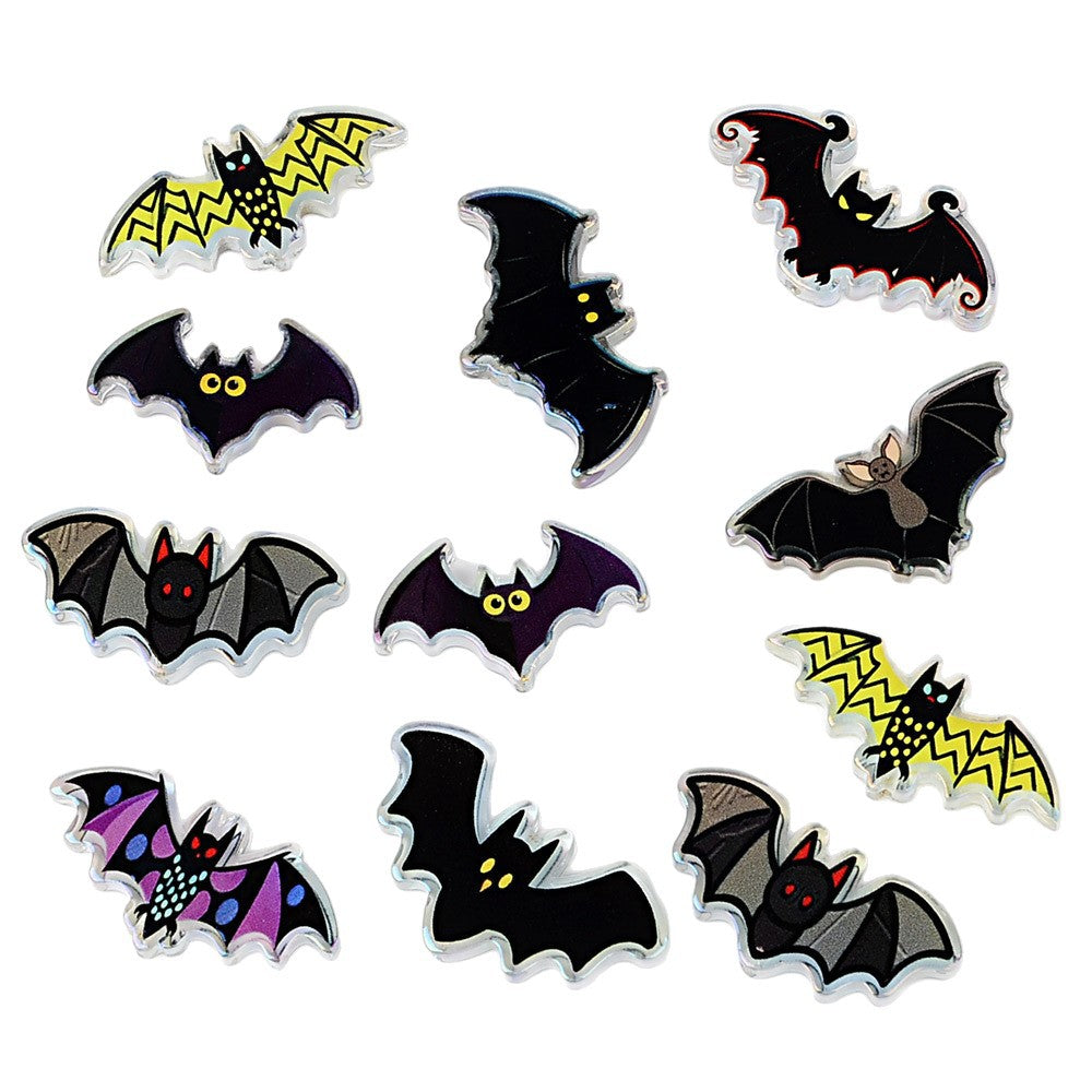 Halloween Bat Focal Bead Assortment | Spooky Acrylic Bat Beads for Beadable Pens, Keychains & DIY Crafts