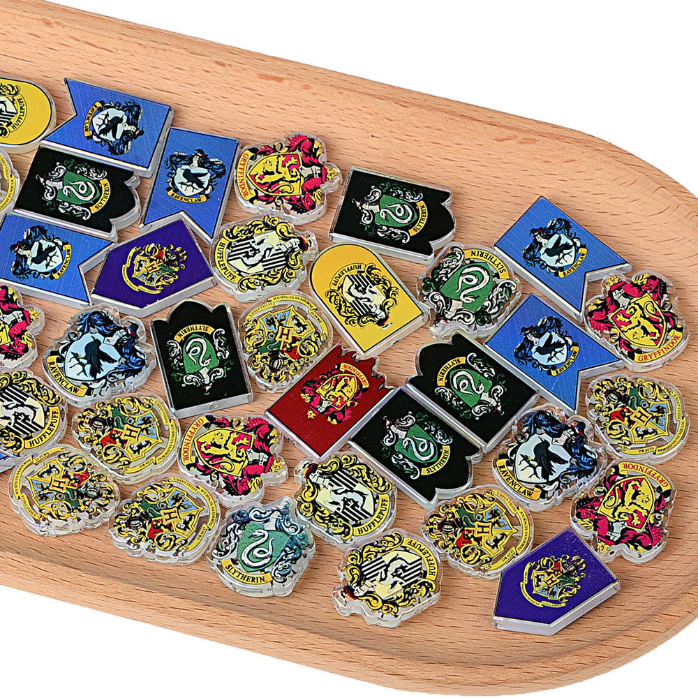 Wizarding House Crest & Banner Focal Charms Bulk – Hogwarts School Crest, Lion, Snake, Raven & Badger Beads for DIY Crafts