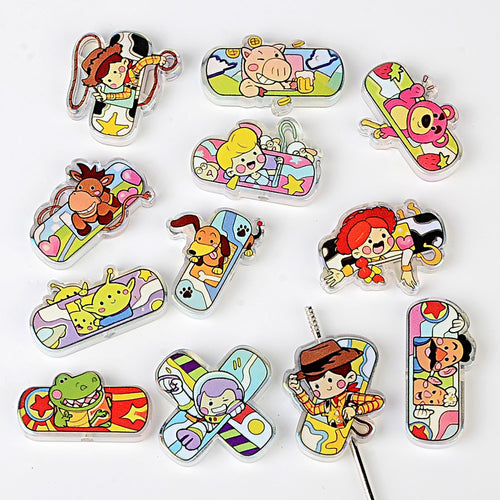 Cartoon Toy Friends Acrylic Focal Beads – Cute Character Spacer Beads for Beadable Pens, Keychains & DIY Jewelry Making