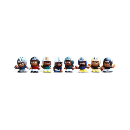 Mini American Football Player Figures Charms, 3D Resin Helmet Athletes Focal Beads & Pen Toppers for DIY Beaded Pens, Keychains, Shoe Charms, Game Day Sports Fan Gifts