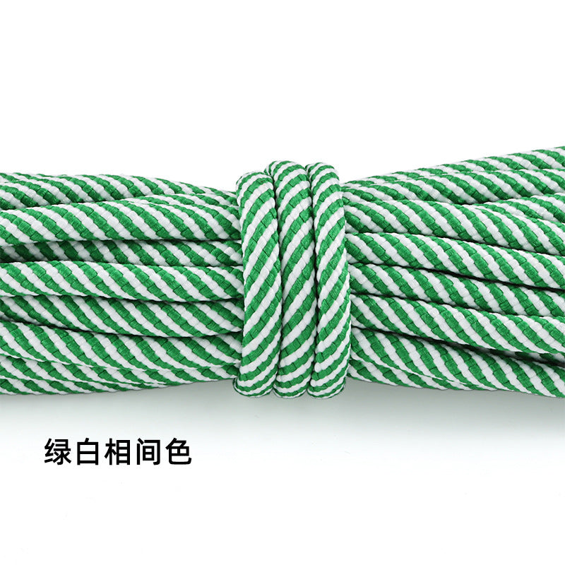 5-Pack (1m Each) 5mm Braided Nylon Cord Dotted Utility Rope for DIY Friendship Bracelet, Bag Charm, Keychain, Phone Wristlet Crafts