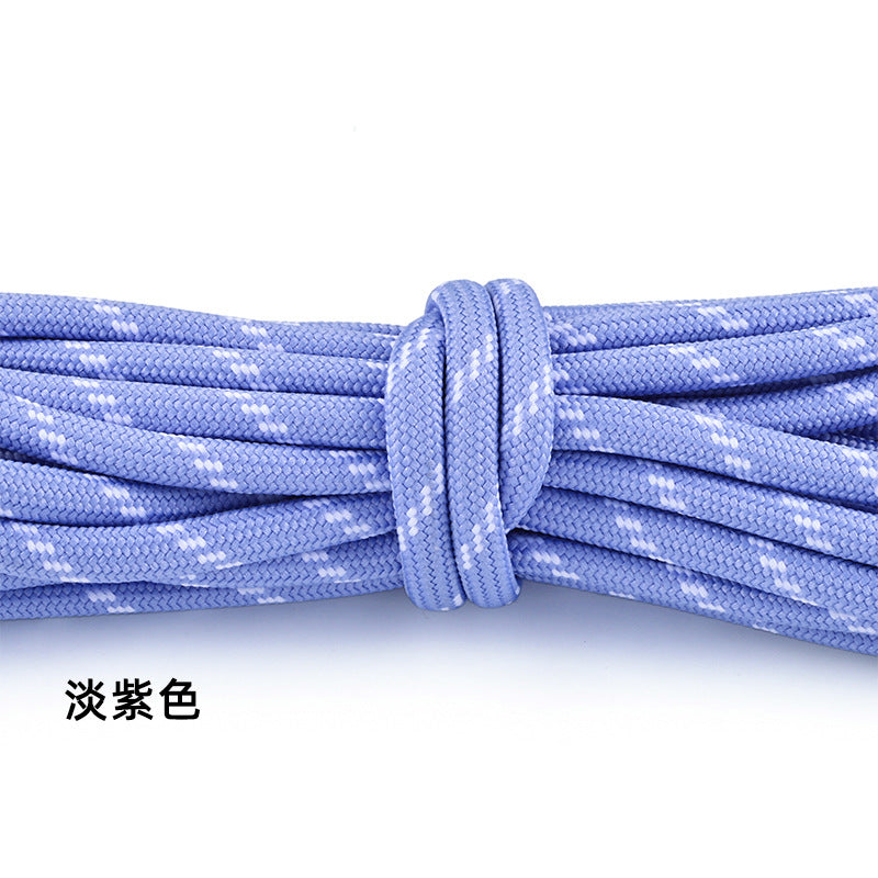 5-Pack (1m Each) 5mm Braided Nylon Cord Dotted Utility Rope for DIY Friendship Bracelet, Bag Charm, Keychain, Phone Wristlet Crafts