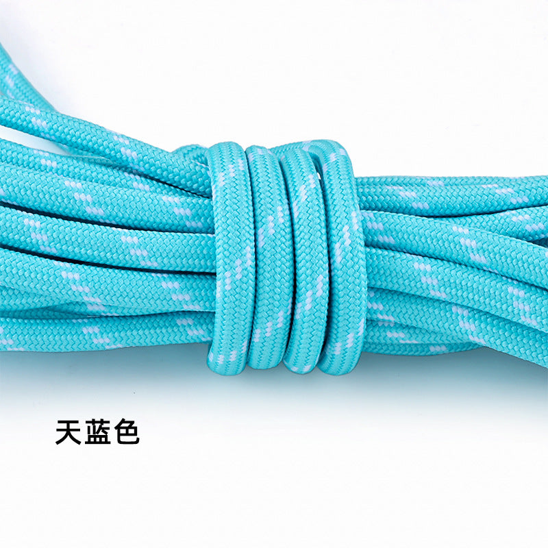 5-Pack (1m Each) 5mm Braided Nylon Cord Dotted Utility Rope for DIY Friendship Bracelet, Bag Charm, Keychain, Phone Wristlet Crafts
