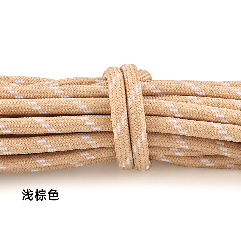 5-Pack (1m Each) 5mm Braided Nylon Cord Dotted Utility Rope for DIY Friendship Bracelet, Bag Charm, Keychain, Phone Wristlet Crafts