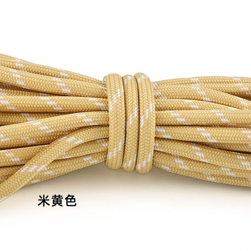 5-Pack (1m Each) 5mm Braided Nylon Cord Dotted Utility Rope for DIY Friendship Bracelet, Bag Charm, Keychain, Phone Wristlet Crafts