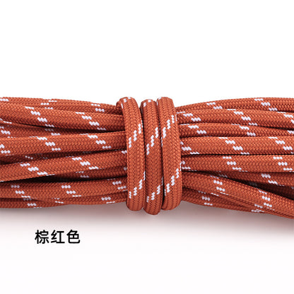 5-Pack (1m Each) 5mm Braided Nylon Cord Dotted Utility Rope for DIY Friendship Bracelet, Bag Charm, Keychain, Phone Wristlet Crafts