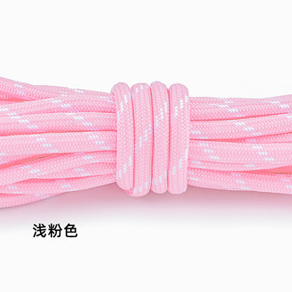 5-Pack (1m Each) 5mm Braided Nylon Cord Dotted Utility Rope for DIY Friendship Bracelet, Bag Charm, Keychain, Phone Wristlet Crafts