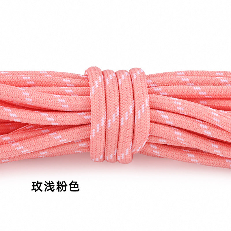 5-Pack (1m Each) 5mm Braided Nylon Cord Dotted Utility Rope for DIY Friendship Bracelet, Bag Charm, Keychain, Phone Wristlet Crafts