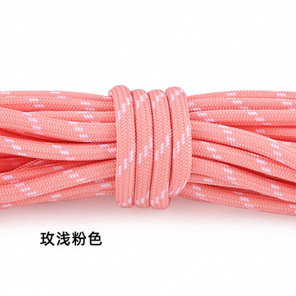 5-Pack (1m Each) 5mm Braided Nylon Cord Dotted Utility Rope for DIY Friendship Bracelet, Bag Charm, Keychain, Phone Wristlet Crafts