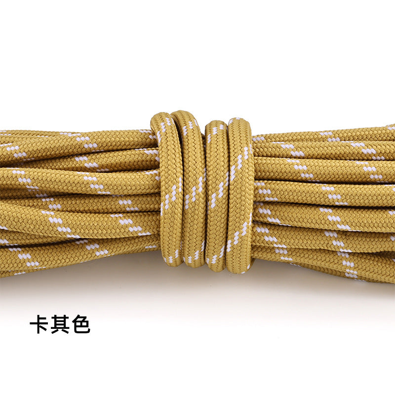 5-Pack (1m Each) 5mm Braided Nylon Cord Dotted Utility Rope for DIY Friendship Bracelet, Bag Charm, Keychain, Phone Wristlet Crafts