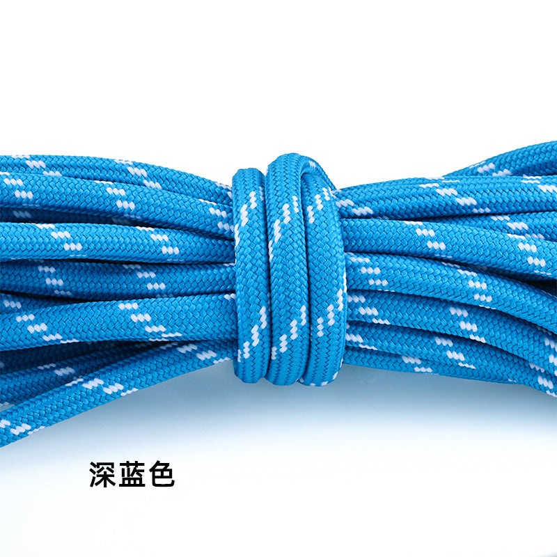 5-Pack (1m Each) 5mm Braided Nylon Cord Dotted Utility Rope for DIY Friendship Bracelet, Bag Charm, Keychain, Phone Wristlet Crafts