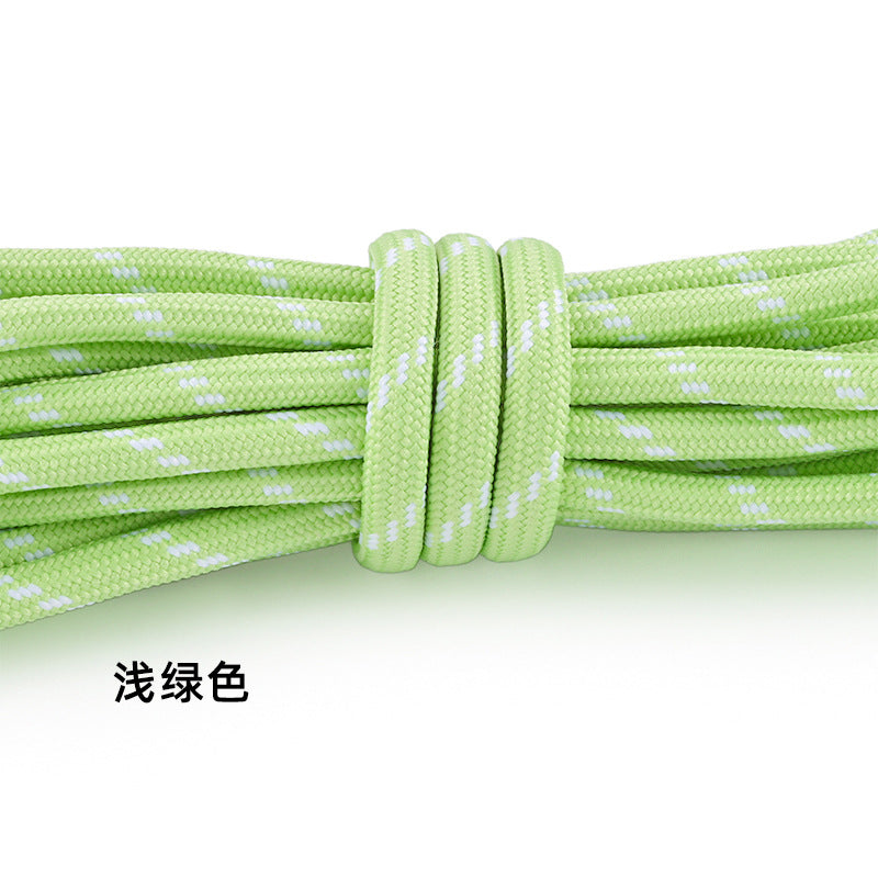 5-Pack (1m Each) 5mm Braided Nylon Cord Dotted Utility Rope for DIY Friendship Bracelet, Bag Charm, Keychain, Phone Wristlet Crafts