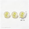 yellow green porcelain white dot