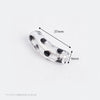 Silver foil transparent black dot