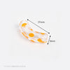 Silver foil transparent orange dot