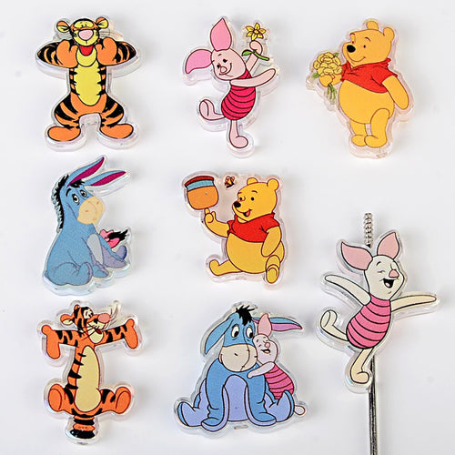 Cute Forest Bear & Friends Acrylic Focal Beads, Cartoon Animals Figurine Beads for Beadable Pens, Keychains & DIY Jewelry Making