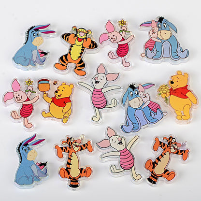 Cute Forest Bear & Friends Acrylic Focal Beads, Cartoon Animals Figurine Beads for Beadable Pens, Keychains & DIY Jewelry Making