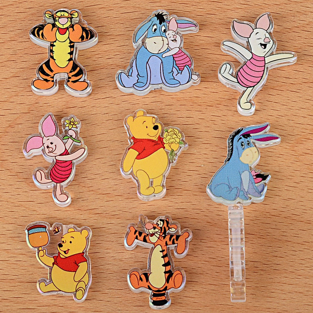 Cute Forest Bear & Friends Acrylic Focal Beads, Cartoon Animals Figurine Beads for Beadable Pens, Keychains & DIY Jewelry Making