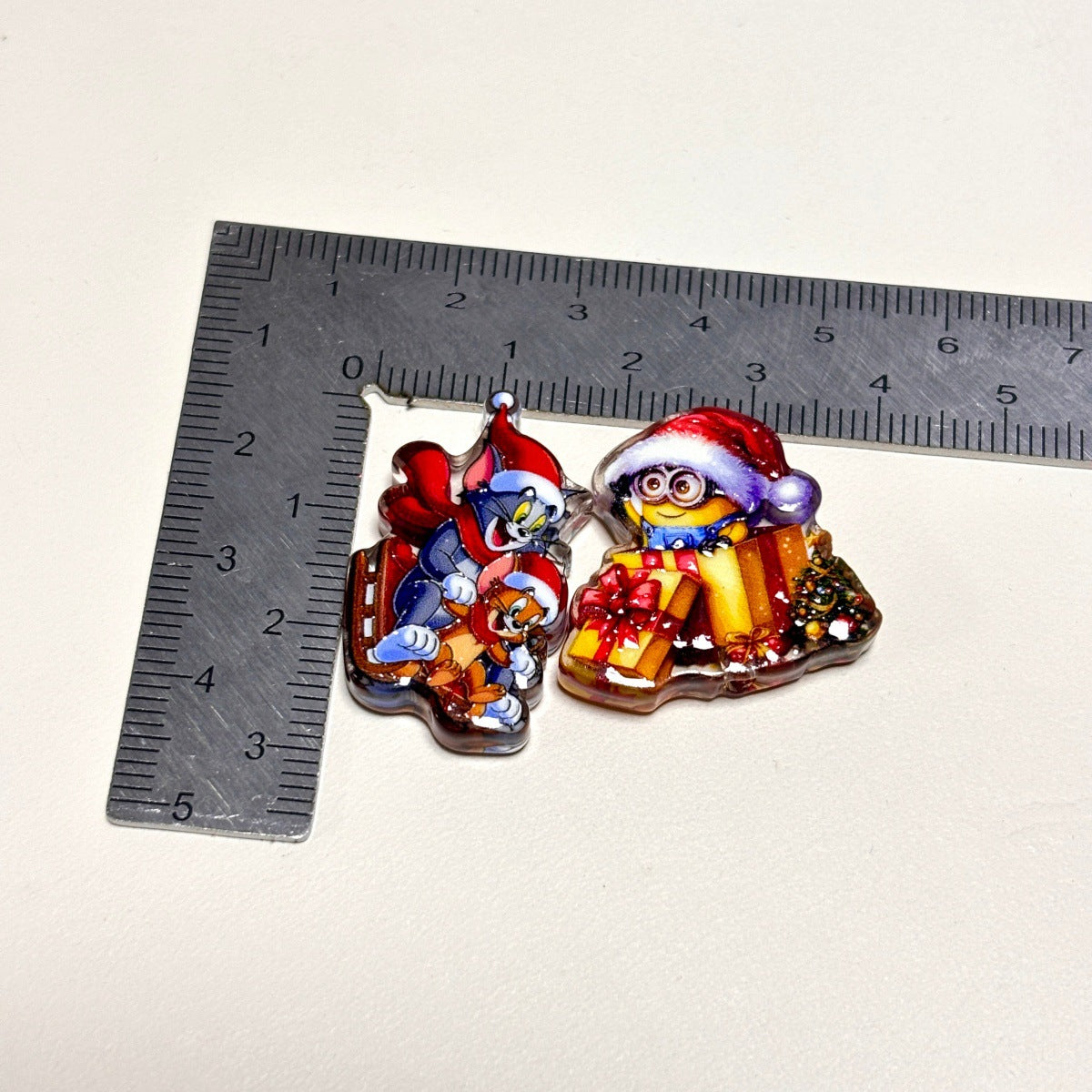 Christmas Cartoon Character Acrylic Focal Beads, Holiday Nostalgic Animals & Hero Slide Beads for Beadable Pens, Keychains & DIY Crafts
