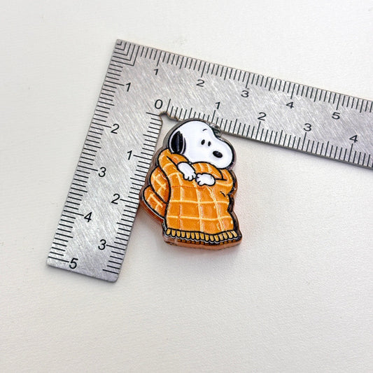 Winter Holiday Cartoon Beagle Acrylic Focal Beads, Christmas Puppy Sled Gingerbread Coffee Slide Beads for DIY Beadable Pens, Keychains & Crafts