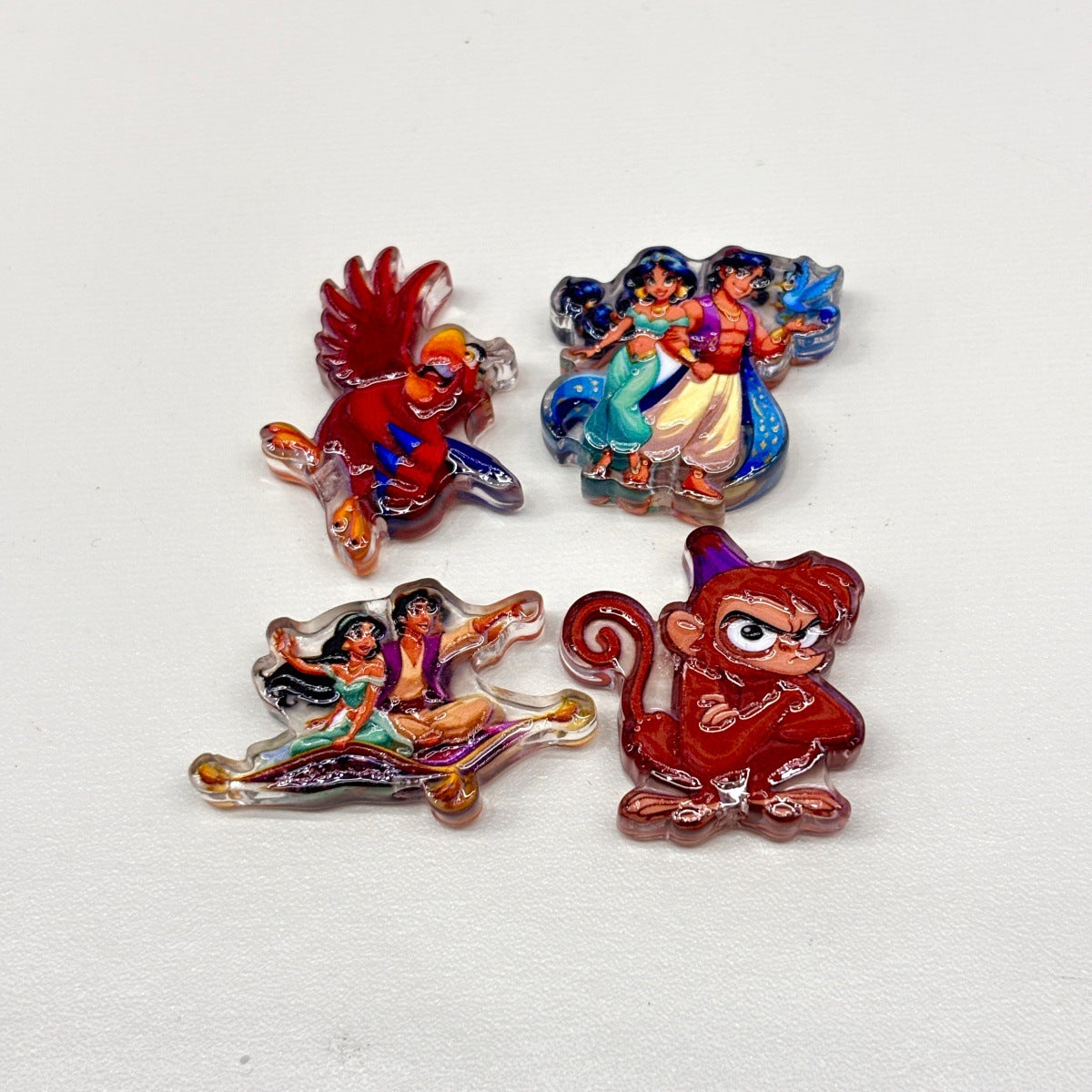 Arabian Desert Princess Magic Lamp Acrylic Focal Beads, Fairy Tale Flying Carpet Genie Charms for DIY Beadable Pens, Keychains & Wristlets